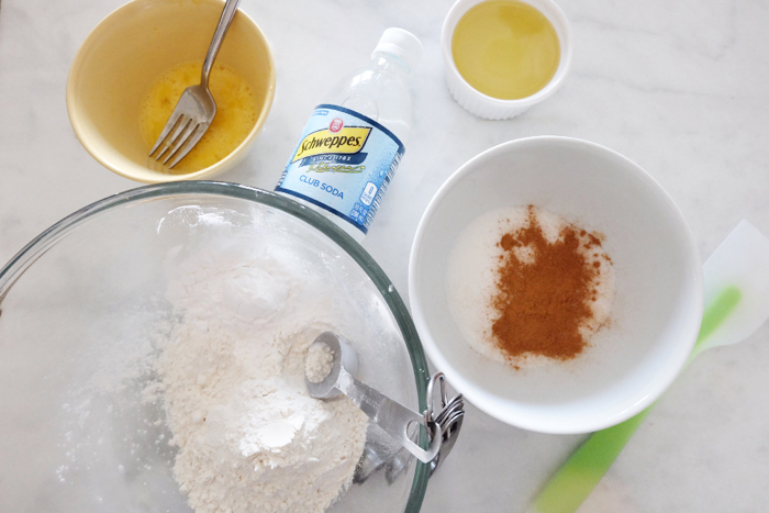 prepping puff ingredients