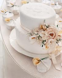 Martha Stewart Sugar Flower Wedding Cake