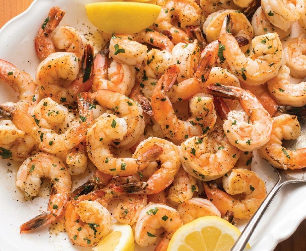 PanSeared Shrimp with Lemon Butter Oriental Chefs Recipe Ideal Twist