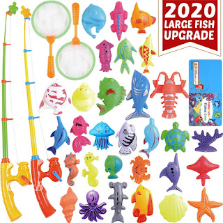 CozyBomB Magnetic Fishing Pool Toys Game for Kids bath toys for babies, baby bath toys, make baby bath fun with toys