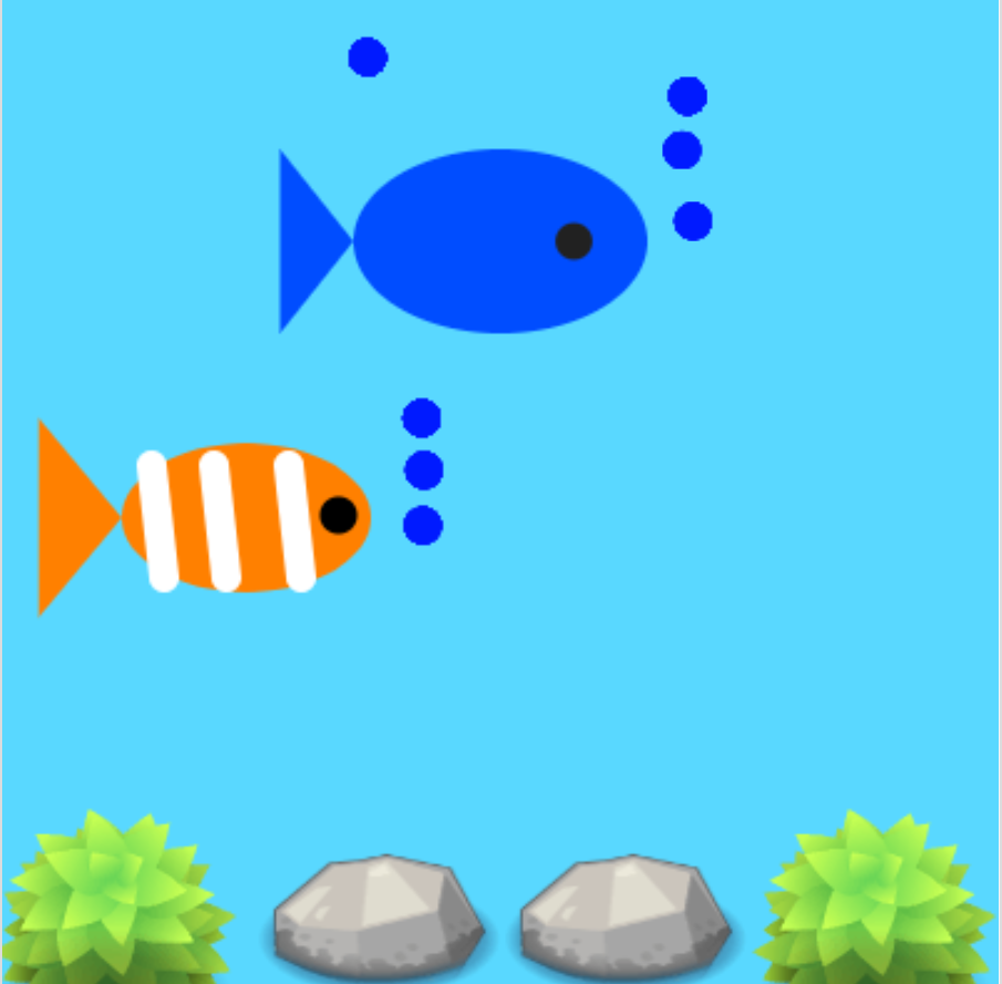 Creating a fish tank in Java script. - Pencil Focus