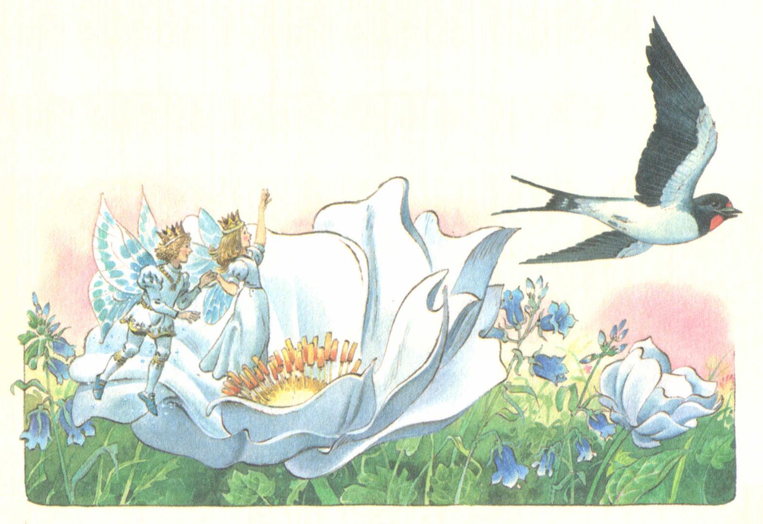 Дюймовочка иллюстрации