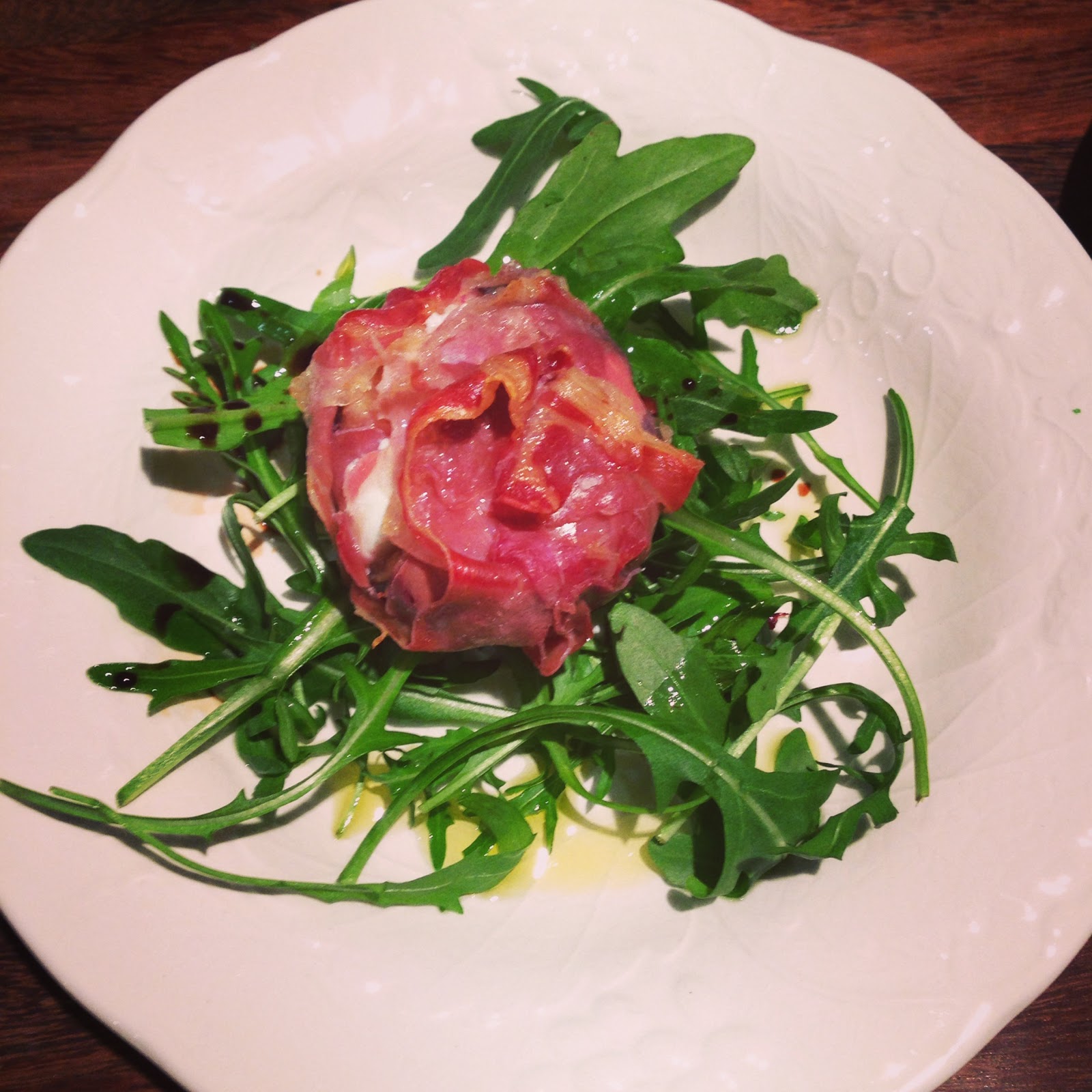 Antigone May Cuisine Figs with goats cheese and parma ham