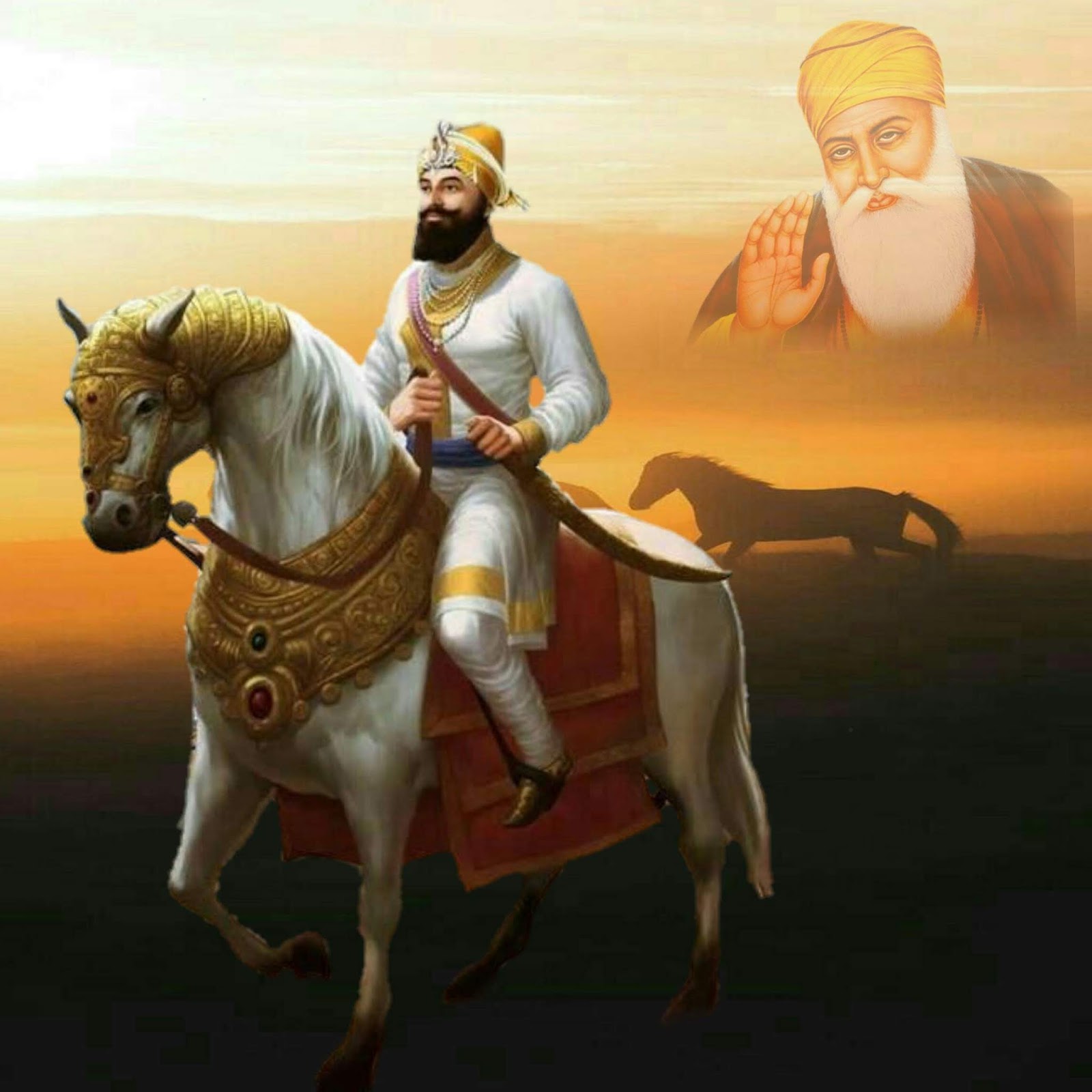 Guru Gobind Singh Ji And Guru Nanak Dev Ji