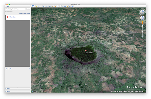Google Earth Screenshot von Mount Lico