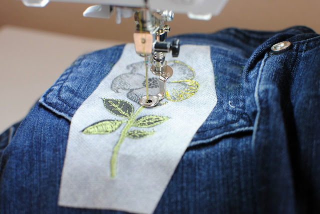 Trash To Couture: Machine Embroidery