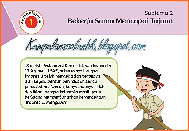 Lengkap Kunci Jawaban Tematik Kelas 6 Tema 2 Persatuan Dalam Perbedaan Kumpulan Soal Ujian