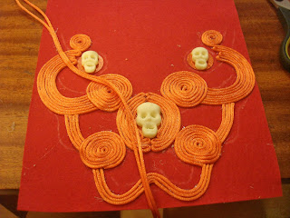 МК колье из шнура (за час)!