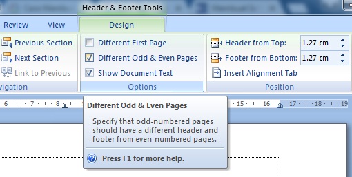 Cara Membuat Header Footer Berbeda Tiap Halaman Ganjil Genap Di Ms Word Tutorial Ms Word Tutorial Komputer