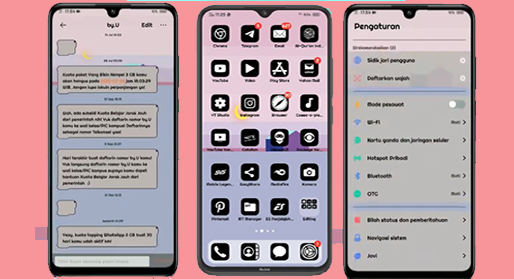 √ Download Tema iPhone (iOS 14 Black) Untuk Vivo Y 91, Y11