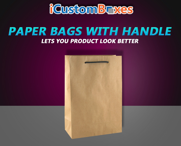 Brown paper bags with handles