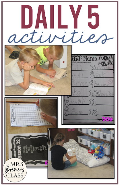 DAILY 5 Ideas and Activities for Second Grade