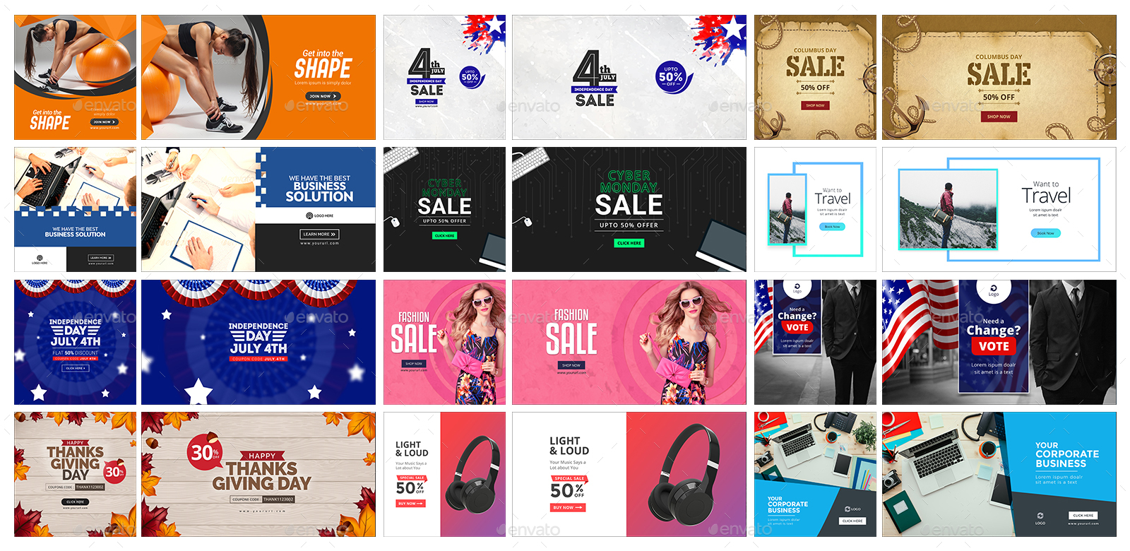 Facebook Ad Banners 400 PSD Files Just 11 Limited Period Offer