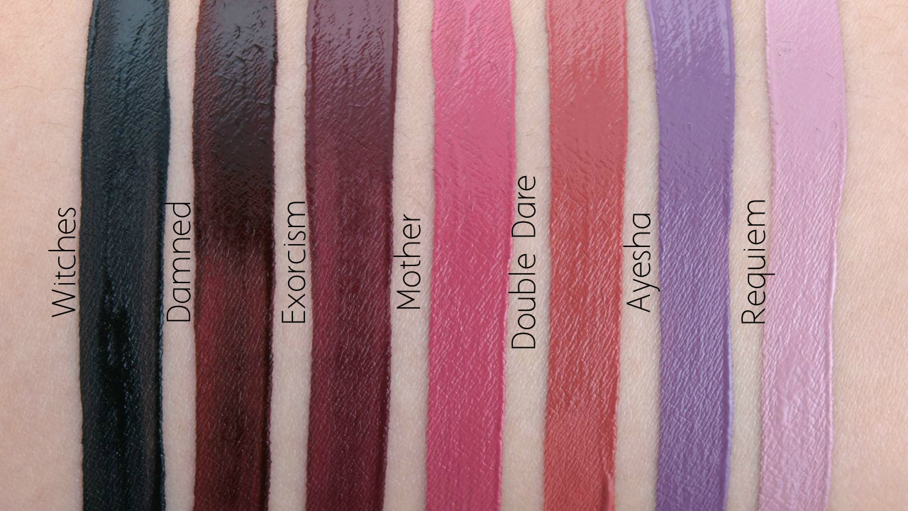 NEW 2015 Von D Everlasting Liquid Lipsticks: Review and | Happy Sloths: Beauty, Makeup, and Skincare Blog with Reviews and Swatches