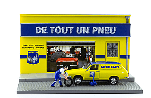 les plus beaux véhicules utilitaires, renault 12 break 1:43 tôlée marchand de pneus