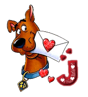 Abecedario Tintineante de Scooby Doo con Carta de Amor.