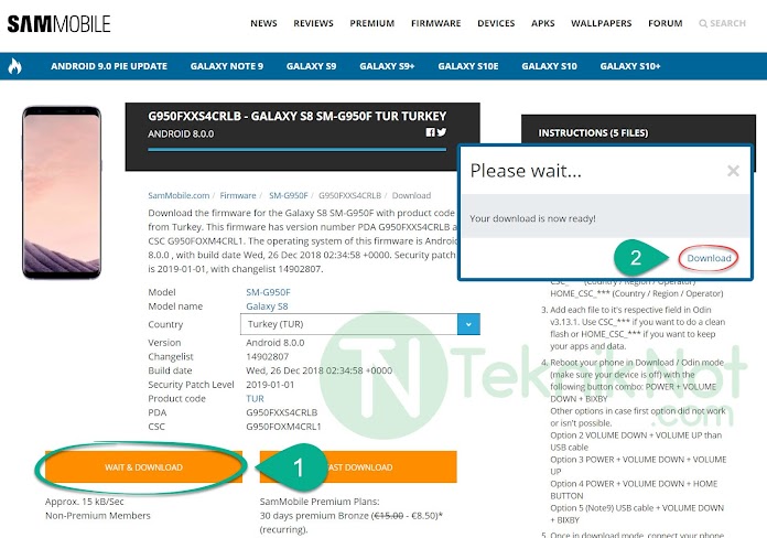 SamMobile'den Samsung Stock ROM indirme
