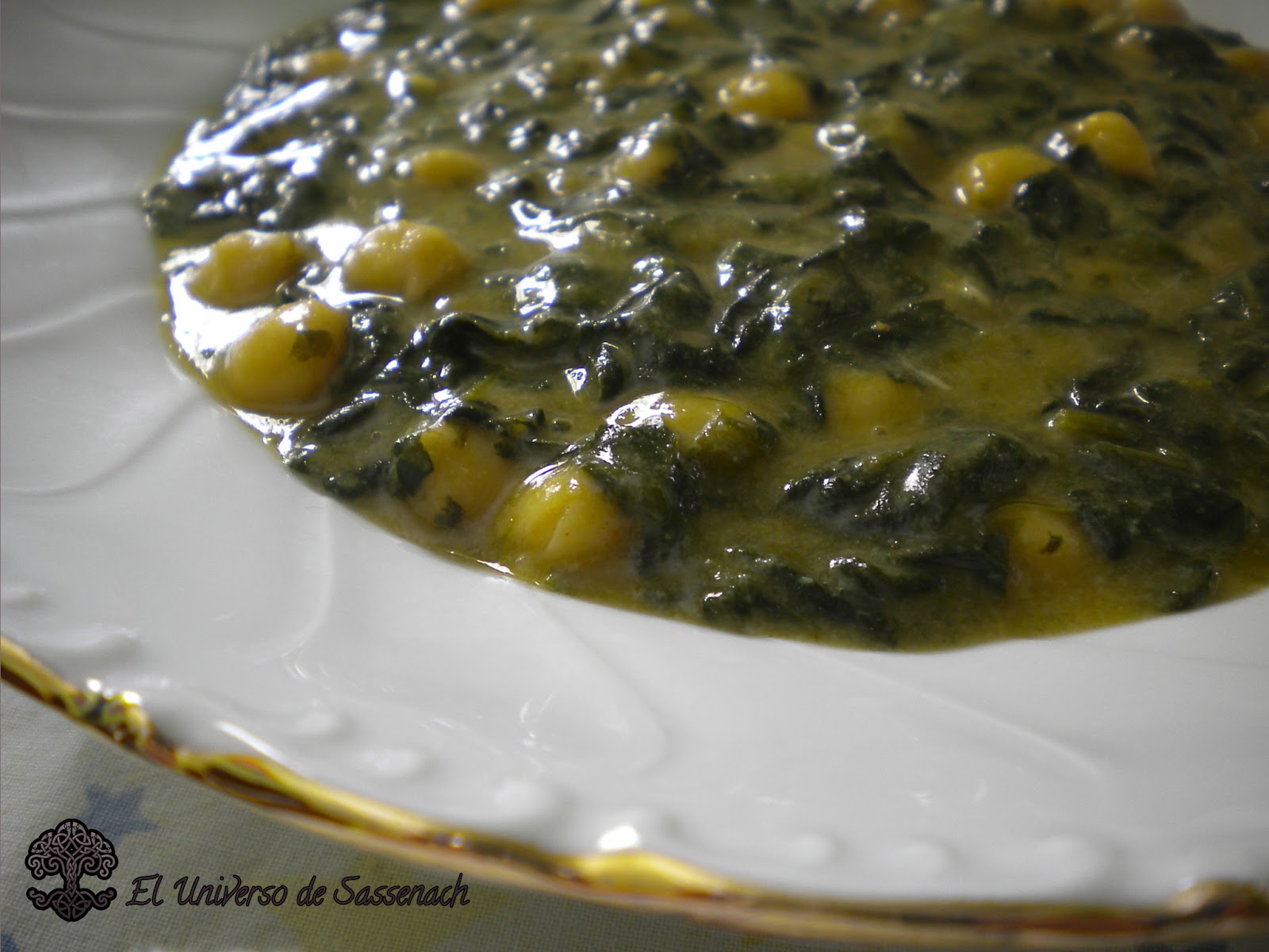 El universo de sassenach ESPINACAS CON GARBANZOS (THERMOMIX)