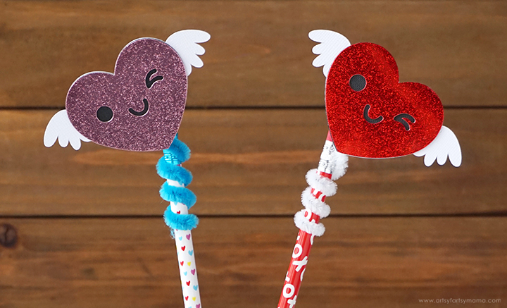 Printable Pencil Toppers for Valentine's Day