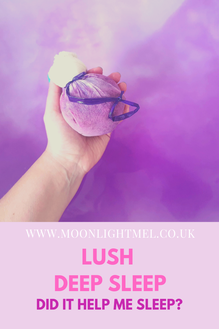 Lush Deep Sleep Bath Bomb Review Moonlight Mel
