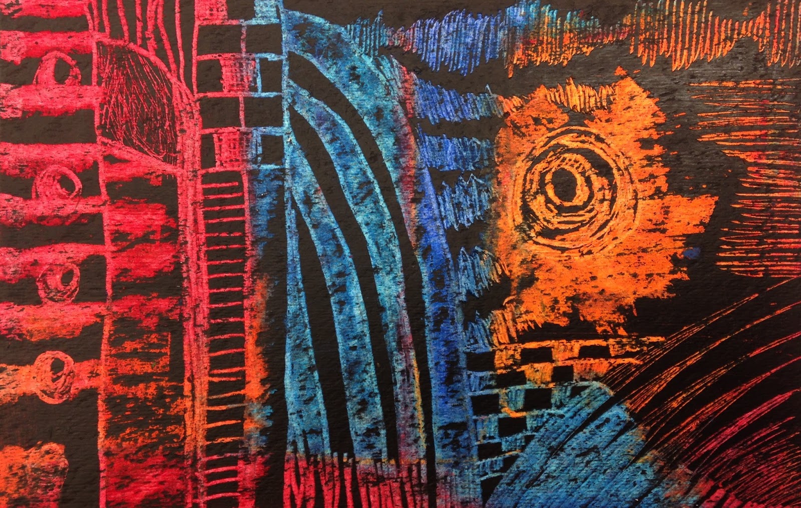 Art Sessions with Mary Deveau Scratch Paintings (Sgraffito)