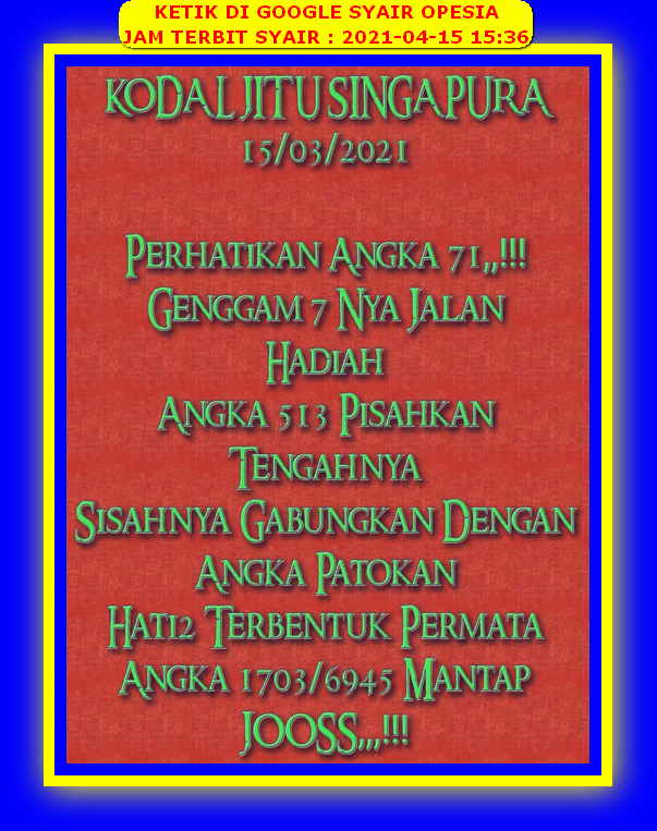 PREDIKSI SGP YOHII