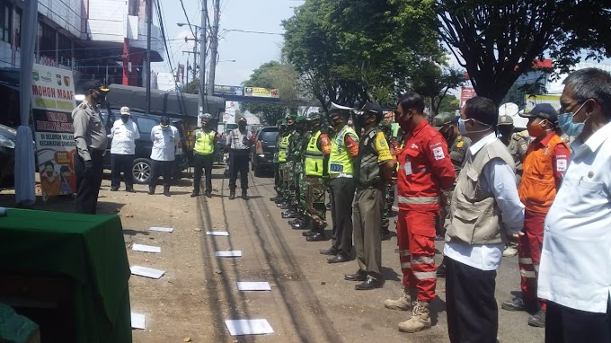 Operasi Yustisi Penerapan Protokol Kesehatan Dipasar Singosari