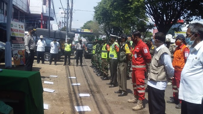Operasi Yustisi Penerapan Protokol Kesehatan Dipasar Singosari