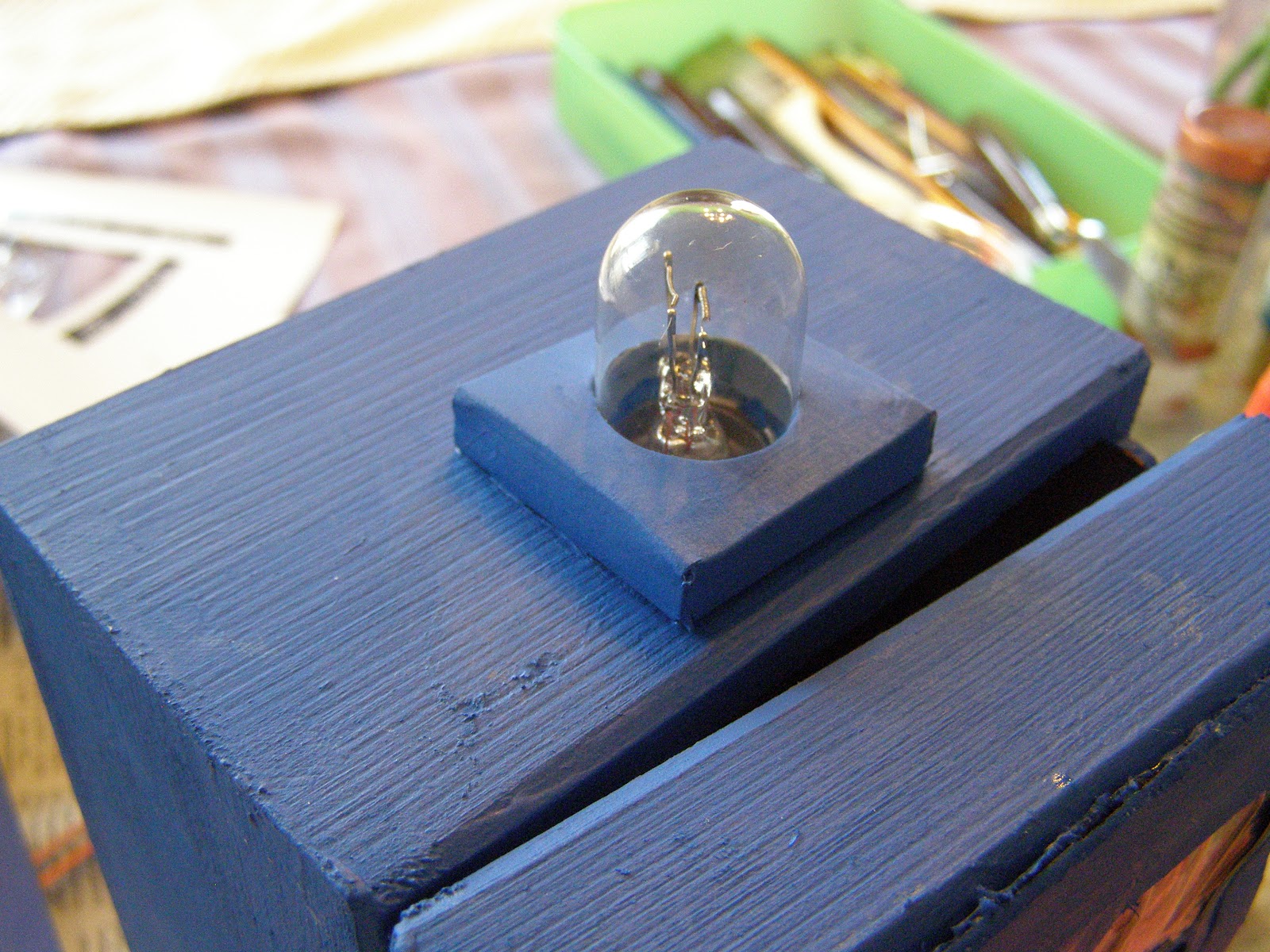 Just Folk Art: Making a TARDIS Jewelry Box or Key Chest