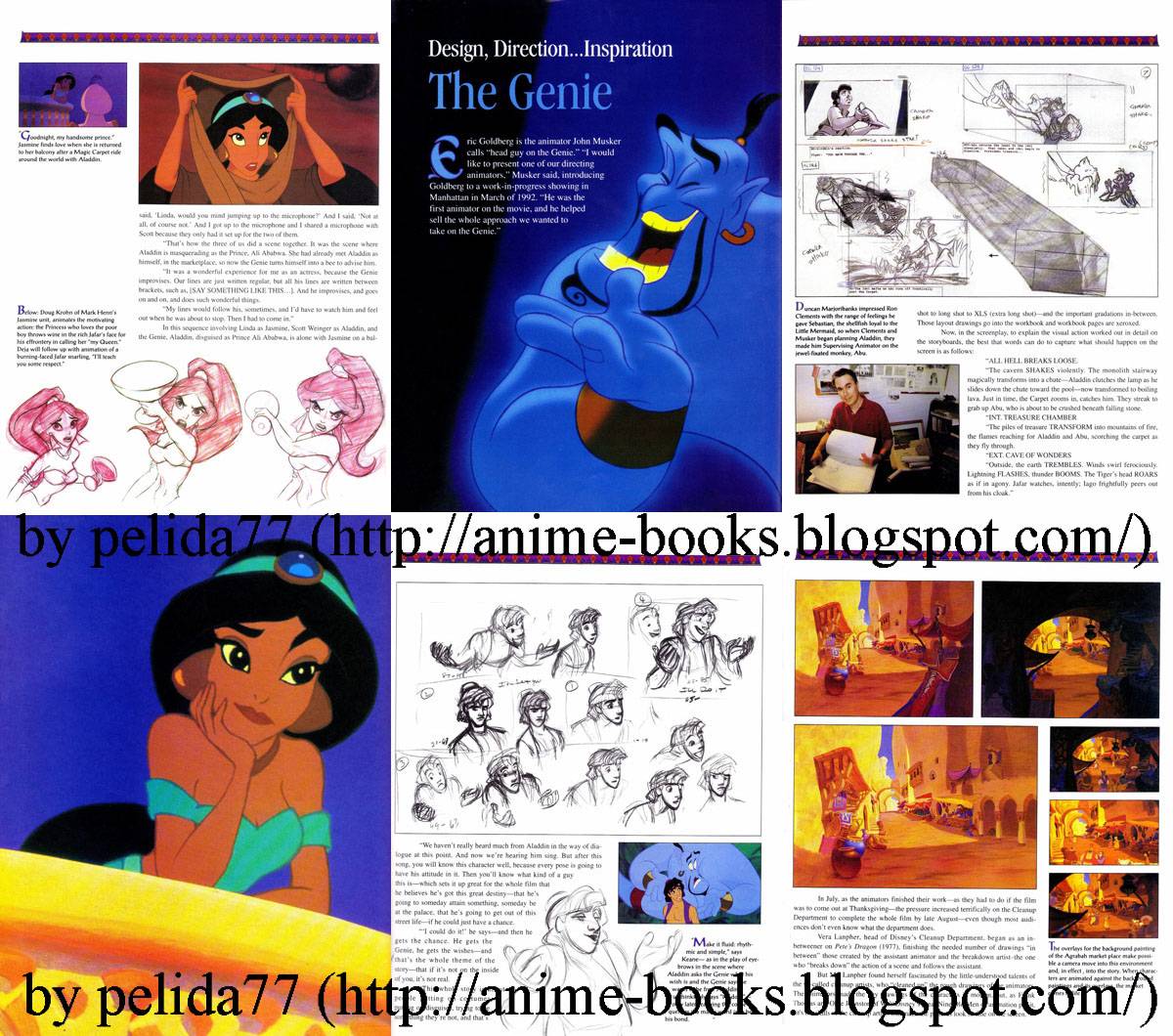 ANIME-BOOKS: ALADDIN THE MAKING OF AN ANIMATED FILM (1992, John Culhane)