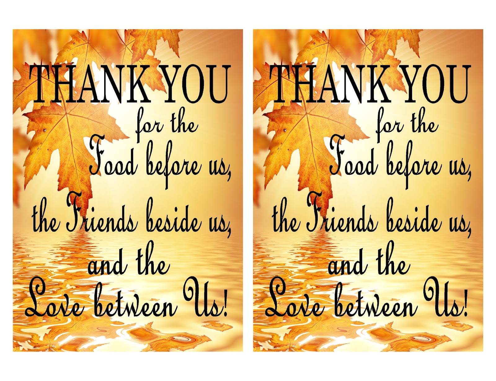 Thank You Thanksgiving Free Printable Quote | DIY Party Mom - Thank You Card Printable Thanksgiving