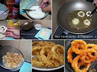 Resep Onion Ring (Bawang Bombay Goreng Tepung) Enak Crispy