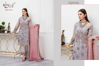 Rinaz Fashion Minhal Georgette Pakistani Suits Collection 2020 Latest   