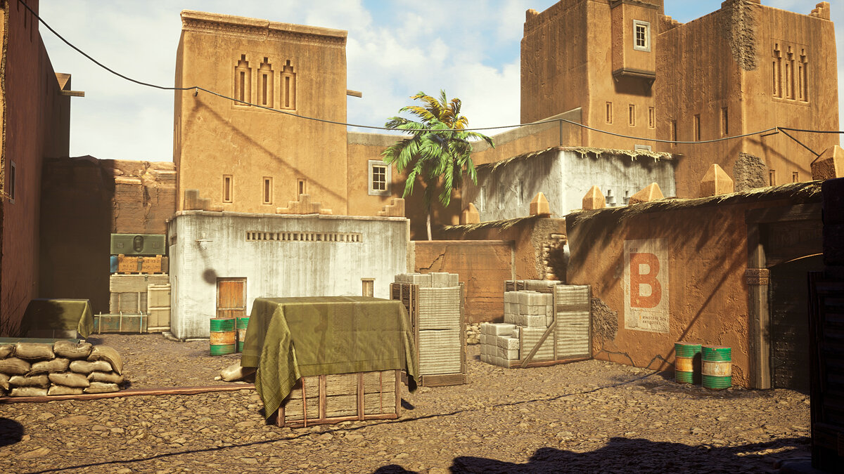 The iconic Dust 2 map from Counter-Strike was transferred to Unreal Engine 4
