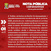 BONFIM: NOTA PÚBLICA