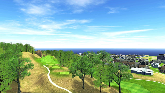 Golf course graphics are quintessential elements of 3D renderings