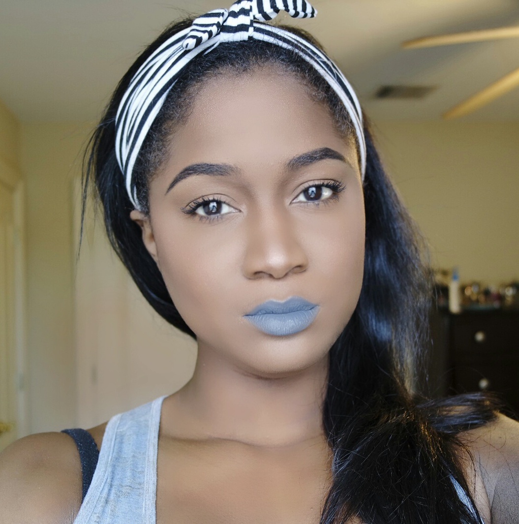 Finished Product; Nyx Liquid Suede in "Stone Fox" .