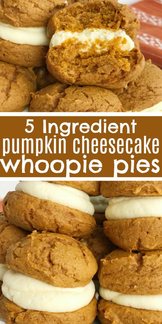 Pumpkin Cheesecake Whoopie Pies VARIOUS FOODS