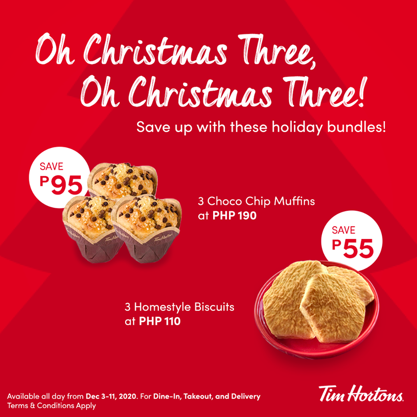Tim Hortons Choco Chip Muffins & Biscuits Bundle Promo