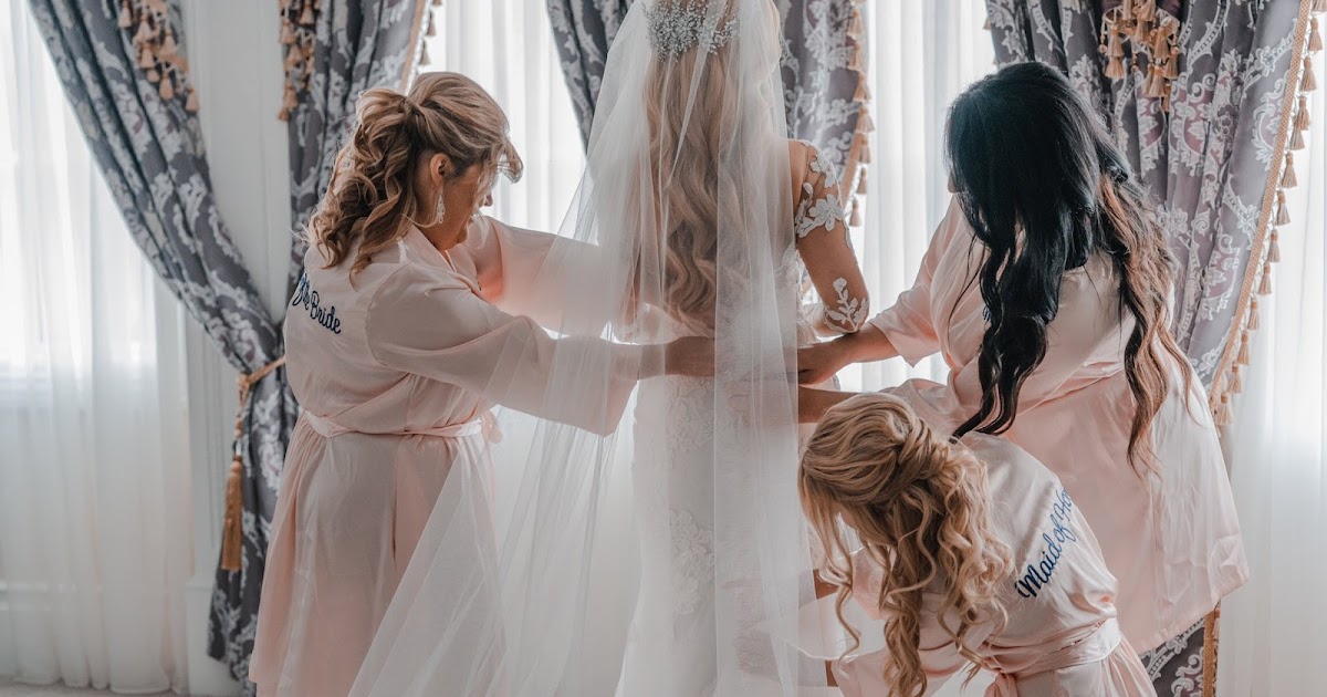 Wedding Prep Gals Bridal Party Robes Following the Selection