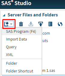 SAS Studio - Files / Programs