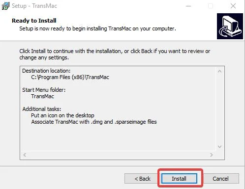 click on finish to finalize install