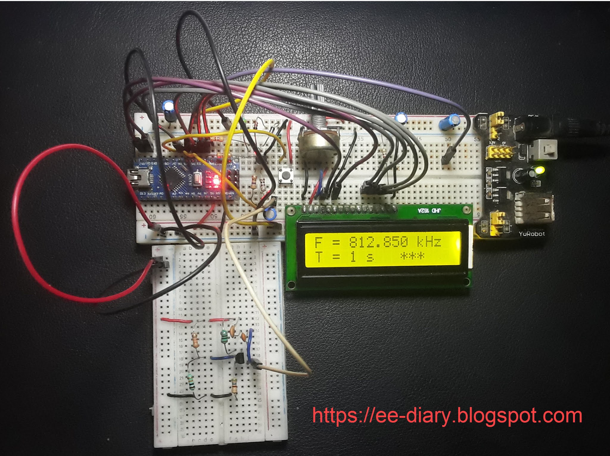 Practical Colpitts Oscillator on Breadboard electronics engineering diary