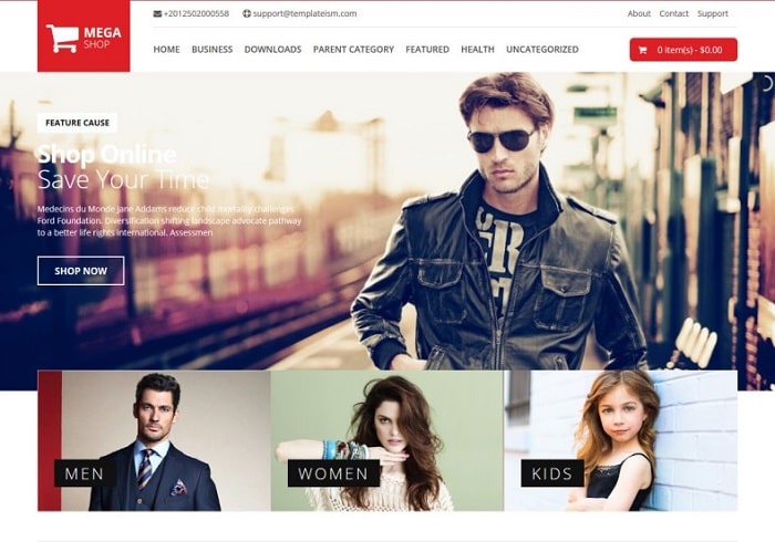 Mega Shop Blogger Template