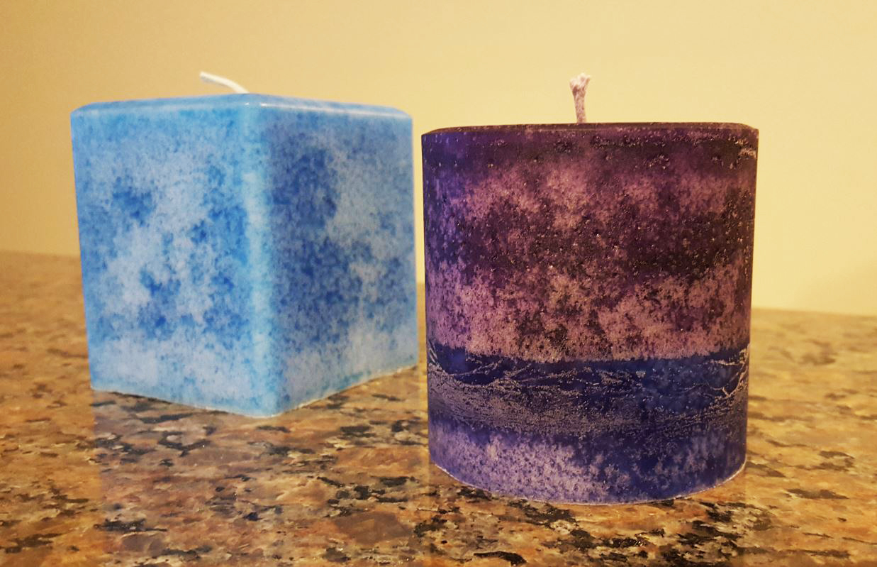 Mottled Pillar Candles  Candle Making Techniques