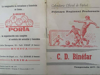 Calendario CD Binéfar temporada 1977-1978