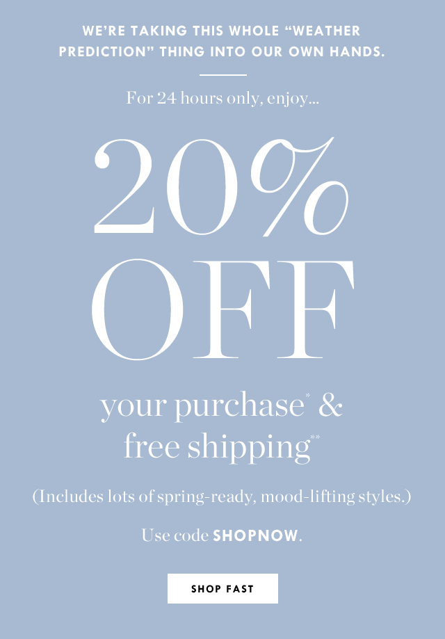 J.Crew Aficionada Free Shipping on all Orders Placed Today at J.Crew!