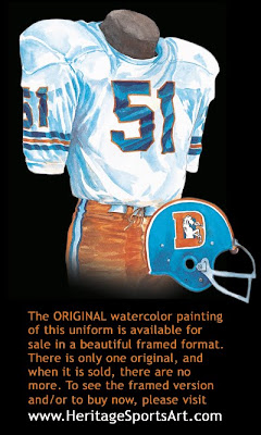 Denver Broncos 1971 uniform