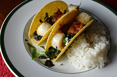 Scallop Tacos: photo by Cliff Hutson