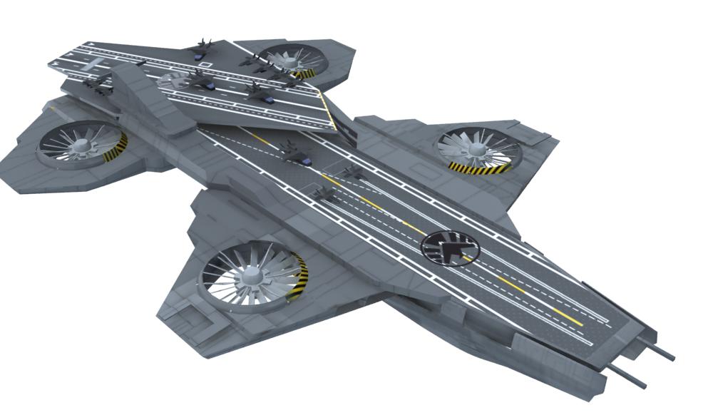 paperhobby: S.H.I.E.L.D HELICARRIER 1:800
